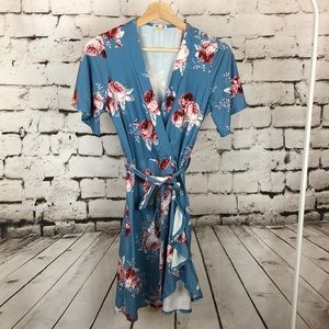 Shira Pearla Faux Wrap Dress